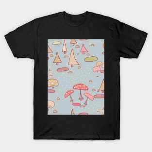 Geometric Toadstool Forest T-Shirt